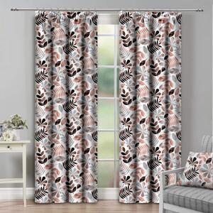 Függöny szalaggal 140x250 cm barna