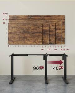 VASAGLE Elektromos Állítható Asztalváz - Tintafekete, 72-118cm Magasság