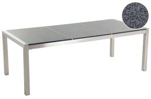 Kerti asztal GROSSETO 220 cm 100 cm Csiszolt Gránit Szürke