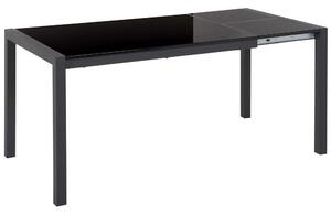 Kihúzható étkezőasztal GRANADA Fekete 120/160 cm 80 cm