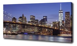 Vászonfotó Manhattan éjjel