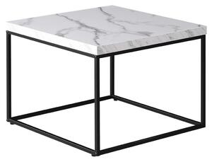 Dohányzóasztal 60 × 60 × 45 cm, MDF, márvány CT-V2006 WT