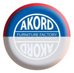 Komód Akord Furniture K120-8, fehér-szürke