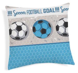 Párnahuzat futball türkiz 40x40 cm MADE IN ITALY