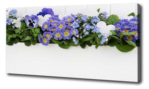 Egyedi vászonkép Kék virágok
