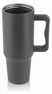 Termoszbögre, 1,2 l, szívószállal, füllel, szürke (KHKE678)