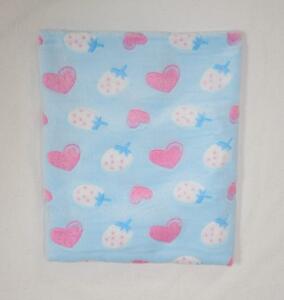 Bunny Baby Wellsoft Vékony Takaró-kék alapon rózsaszín szívecskék