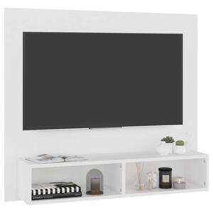 Fehér fali forgácslap tv-szekrény 102 x 23,5 x 90 cm