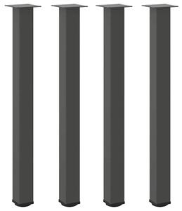 VidaXL Bárasztal Láb Szett - 4 db, Antracit Acél, 100-102cm