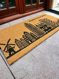 Ruco Print Amsterdam lábtörlő beige-barna