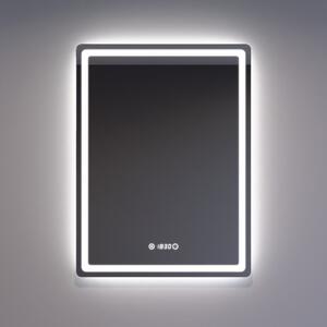 Welland Type-20 LED tükör - fényerő + színhőfok állítás + óra - 60 x 80 cm