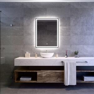 Welland Type-20V LED tükör - fényerő + színhőfok állítás + páramentesítő + szenzoros kapcsoló - 70 x 90 cm