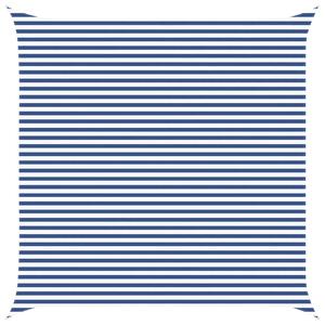 VidaXL Napernyő vitorla Kék és Fehér 5 x 5 m 100% poliészter oxford