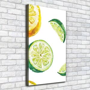 Feszített vászonkép Limes, citrom