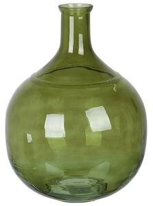Virágtartó váza ACHAAR Üveg 34 cm Olivazöld