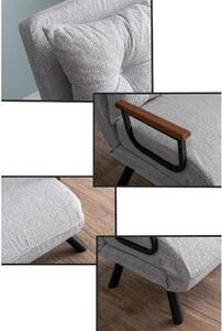 Design összecsukható fotel Hilarius II szürke
