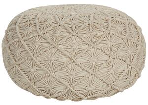Bézs pamutpuff 50 x 30 cm BERKANE