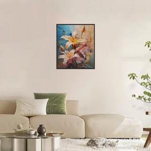 Liliom csokor kép 40x50 cm