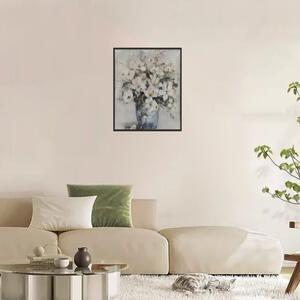 Fehér virágcsokor csendélet kép 40x50 cm