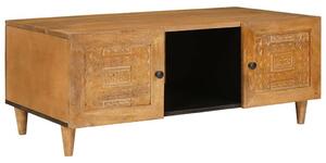 Dohányzóasztal Világosbarna 100 x 54 x 40 cm tömör mangófa