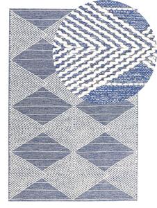 Szőnyeg DATCA Kék 140 x 200 cm Gyapjú