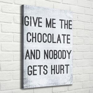 Fénykép vászon Give csokoládé