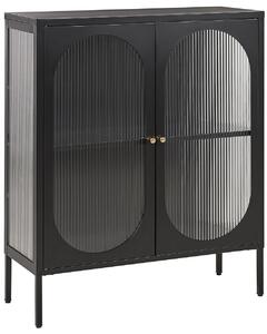 Vitrin SARRE Fém 90 cm Fekete