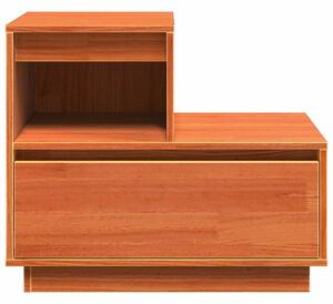 Éjjeliszekrény 2 pcs Viaszbarna 60 x 34 x 51 cm Tömör fenyőfa
