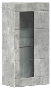 Fali szekrény polcokkal Beton szürke 55 x 29 x 100 cm Faanyag