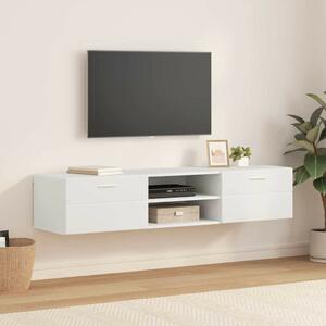 TV szekrény fiókkal polcokkal Fehér 150 x 39 x 30 cm Faanyag