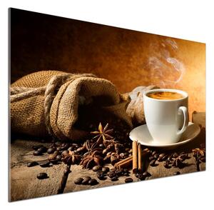 Konyhai falvédő panel Kávé és fűszerek