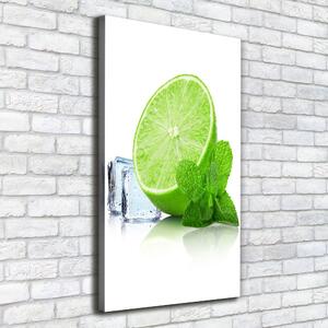 Feszített vászonkép Lime és jég