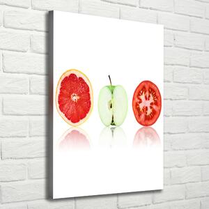 Feszített vászonkép Gyümölcsök és zöldségek