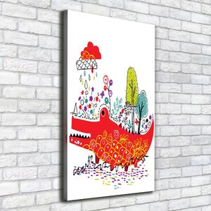 Vászonkép nyomtatás Krokodil