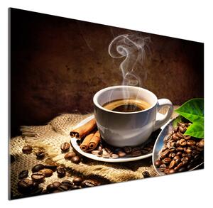 Konyhai falvédő panel Csésze kávé