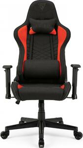 Gamer szék SENSE7 Spellcaster szövet fotel, fekete-piros