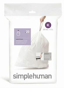 Simplehuman zsák szemeteskosárba K 35-45 l, 20 db