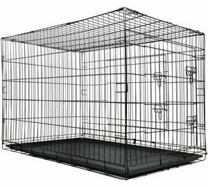 Pepita hordozható Kutyakennel 120x74x80,5cm - XXXL - fekete