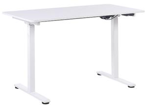 Fehér színű elektromosan állítható asztal 120 x 60 cm GRIFTON