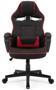 Gamer szék SENSE7 Knight, fekete és piros