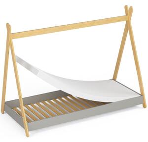 AKORD GEM Tipi Gyerekágy Laminált Szürke 180x80