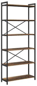 VidaXL Könyvespolc Régi fa 80 x 30 x 189,5 cm Faanyag