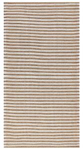 Fehér és barna pamutszőnyeg 80 x 150 cm SOFULU