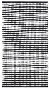 Fehér és kék pamutszőnyeg 80 x 150 cm SOFULU