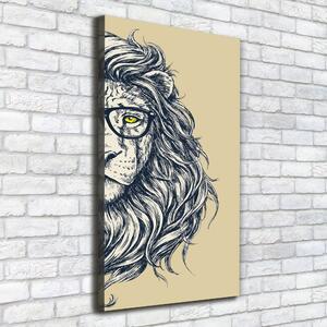 Vászonkép nyomtatás Hipsterski oroszlán