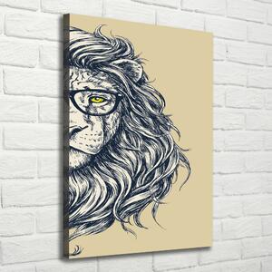 Vászonkép nyomtatás Hipsterski oroszlán