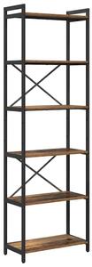 VidaXL Könyvespolc Régi fa 60 x 30 x 189,5 cm Faanyag