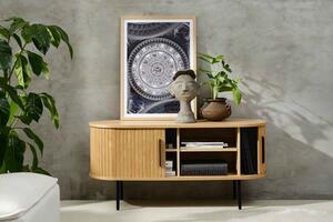 Design TV asztal Vasiliy 120 cm természetes tölgy