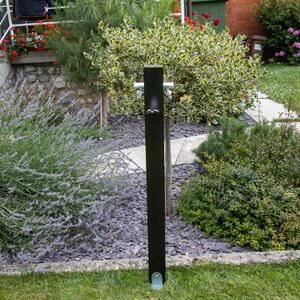 Modern alumínium álló kerti kút, fekete - Aquapoint Totem