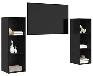 TV szekrény garnitúra 2 pcs Musta tammi 107 x 35 x 37 cm